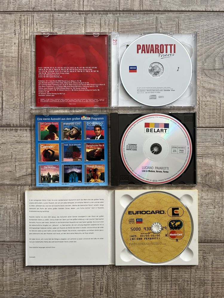 Lot 8 cd-uri originale Luciano Pavaraotti + Carerras gratuit