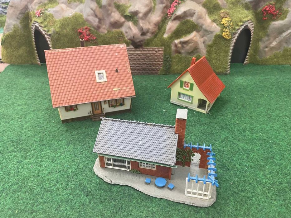 Сгради къщи за макет на влак диорама пост H0 1:87 ЖП моделизъм