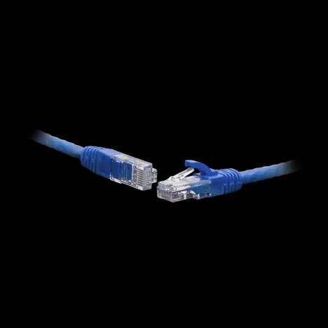 Коммутационный шнур UTP cat.6 0,3 м синий
