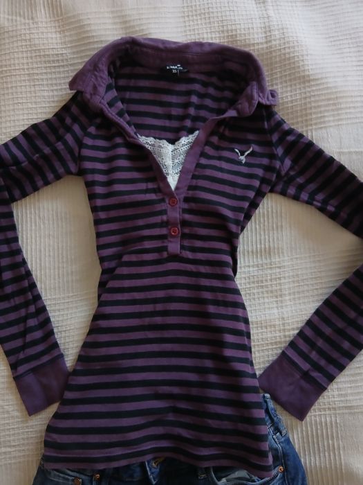 Y2k блуза с дълъг ръкав polo