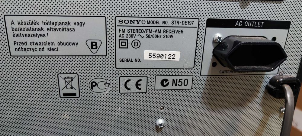 Amplificator Audio Sony STR-DE197 Statie Audio Amplituner