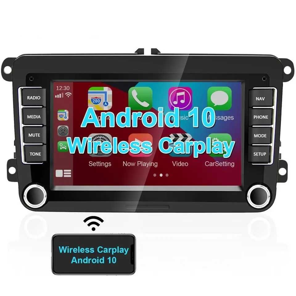 Navigatie android Carplay VW/Skoda/Seat Golf Passat Touran Octavia 7`