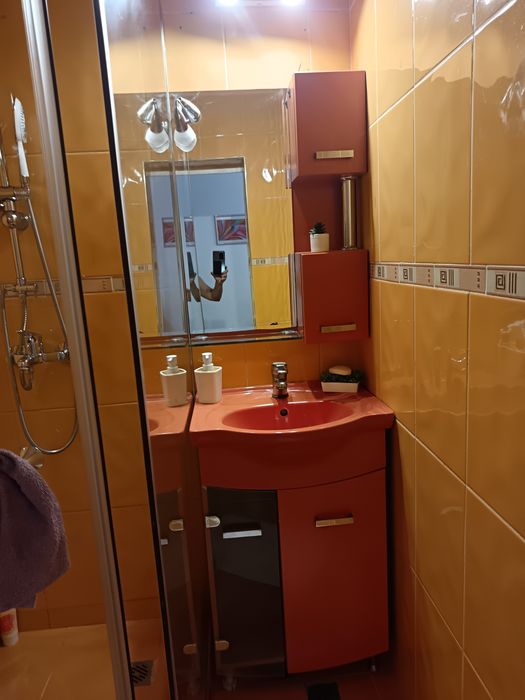 Мивка шкаф плюс огледало шкаф