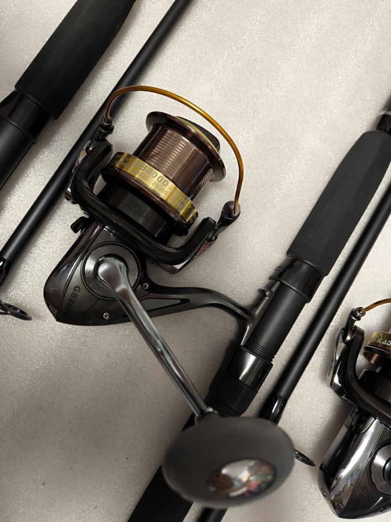 SET 3 Lansete Somn 3.0m Diamant ALB CatFish + 3 Mulinete GB 8000