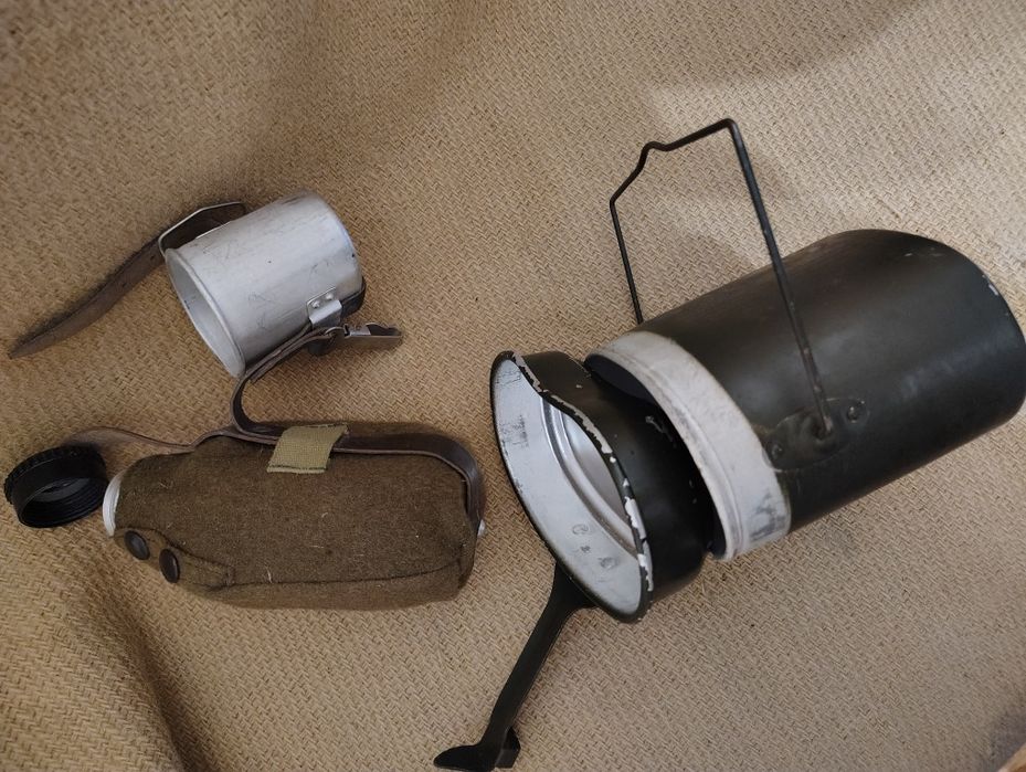 Bidon de apa plosca si gamela militare RSR