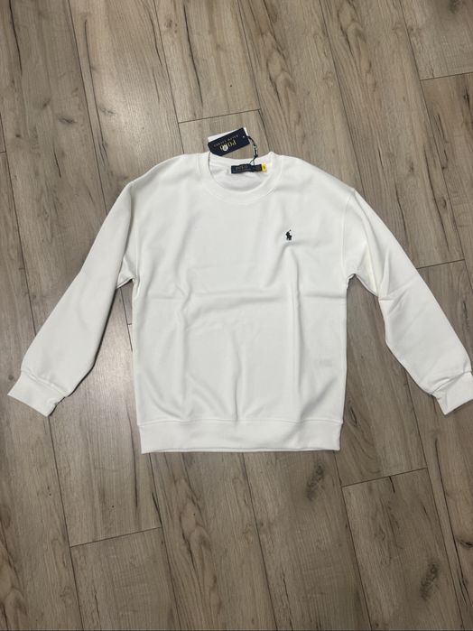 Pulover alb Ralph Lauren