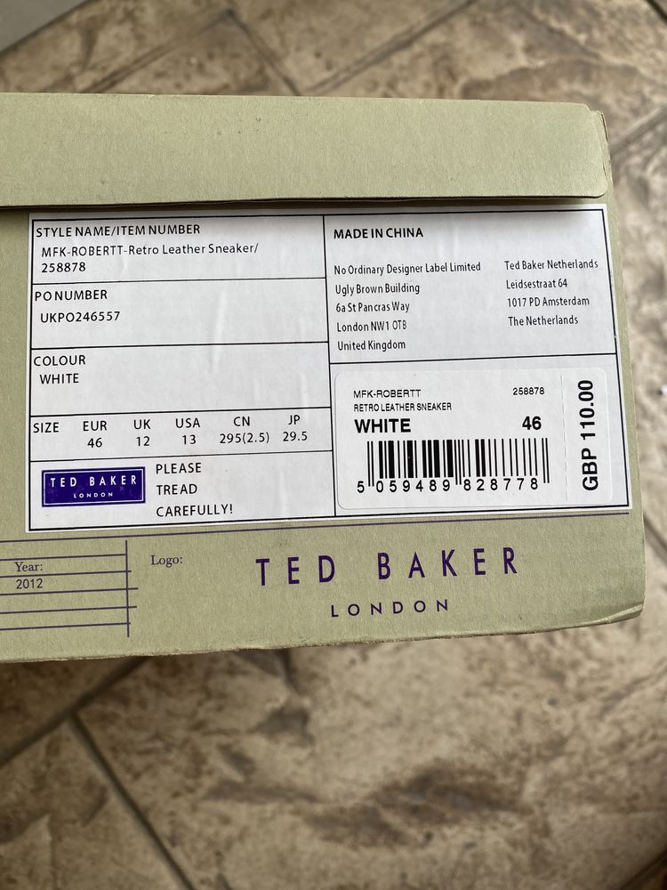 Sneakersi barbati, Ted Baker, noi!!!