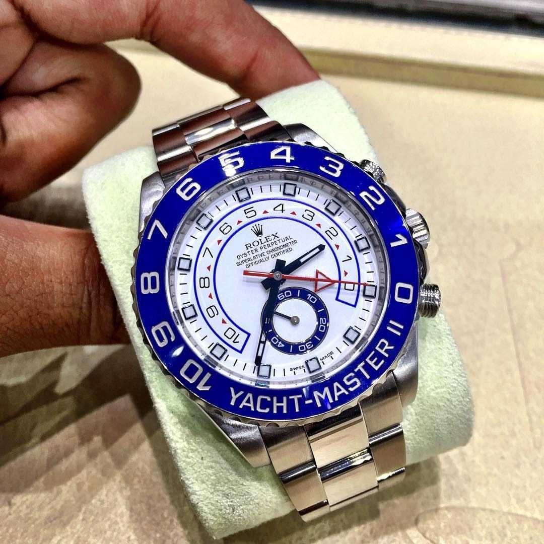rolex yacht-master 2 / 44mm сребро