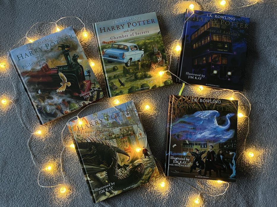 Книги Гарри Поттер с иллюстрациями на английском языке