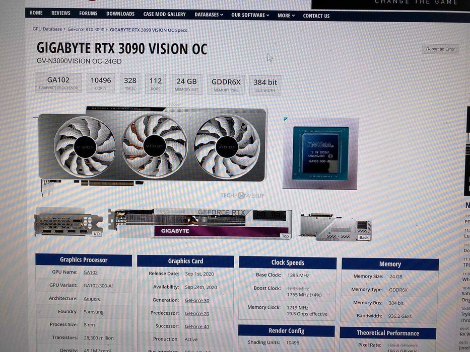 Placa video Gigabyte RTX 3090 Vision OC 24Gb Editare Gaming