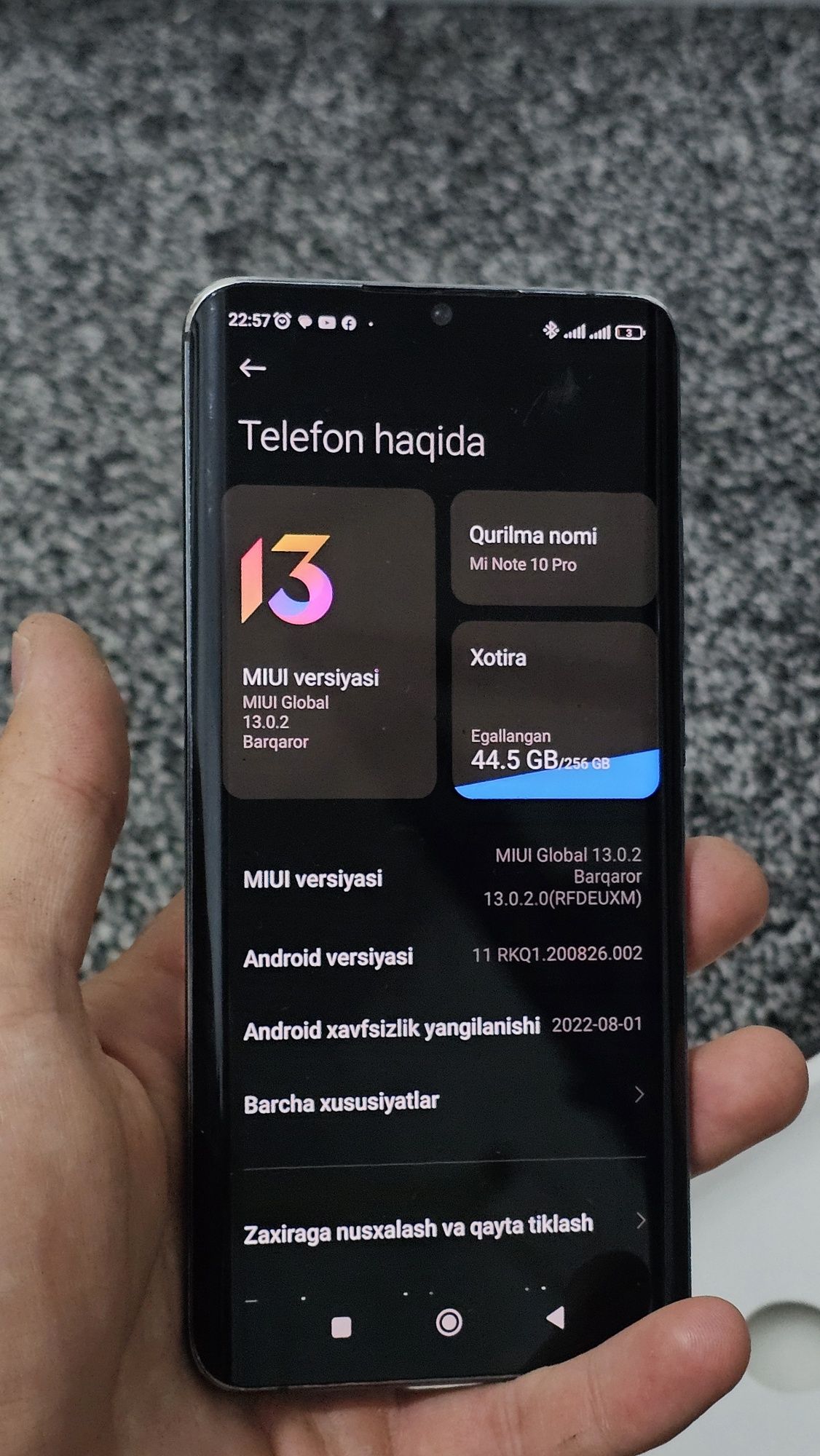 Xiaomi mi note 10 pro