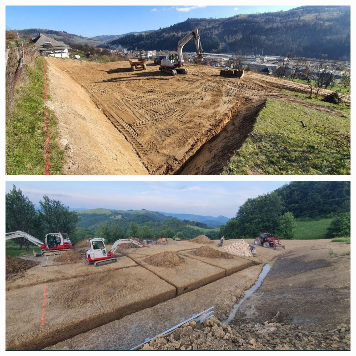 Mini excavator inchiriez prestări servici buldoexcavator buldozer
