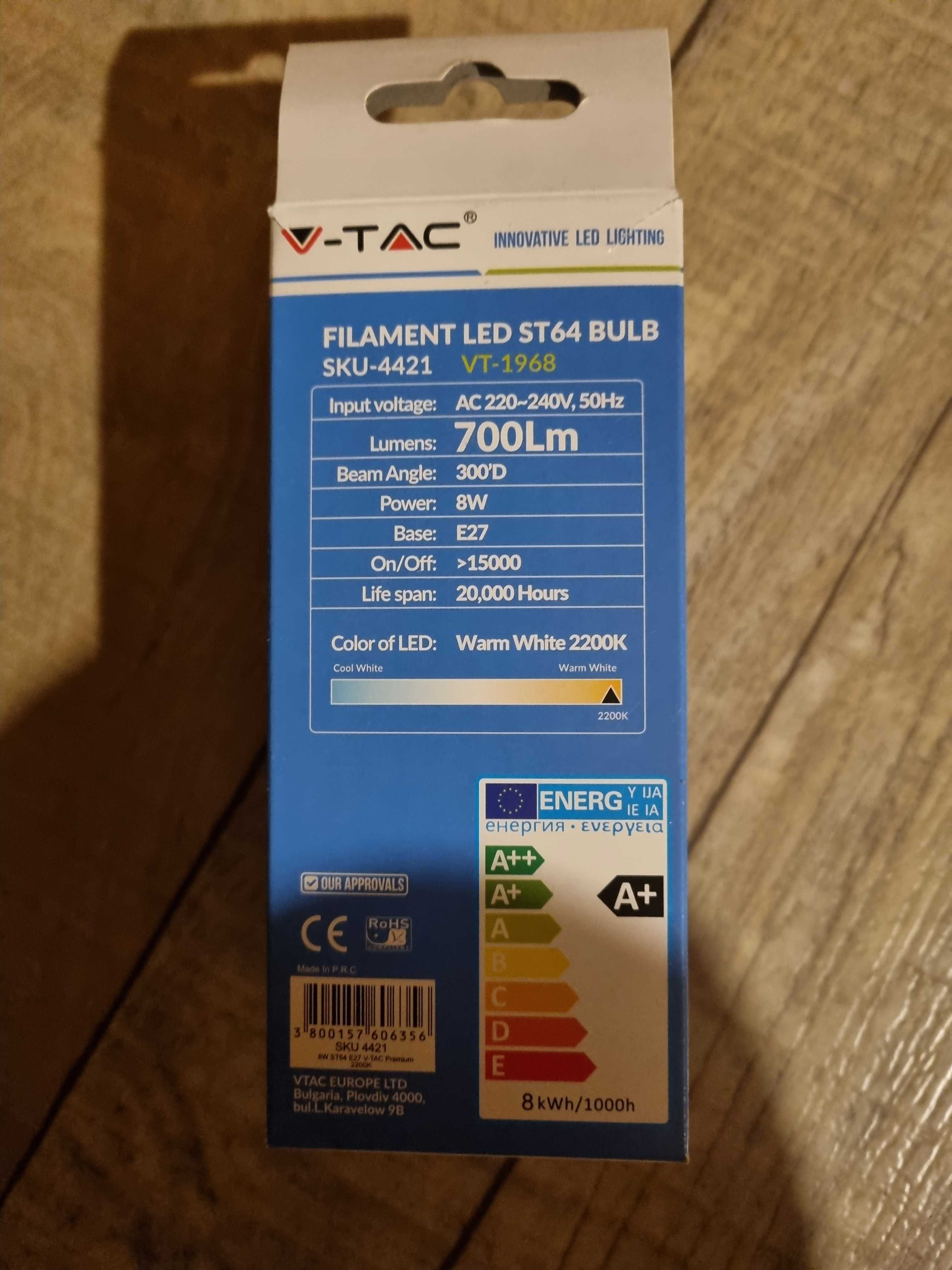 LED  крушки Филамент прозрачно покритие