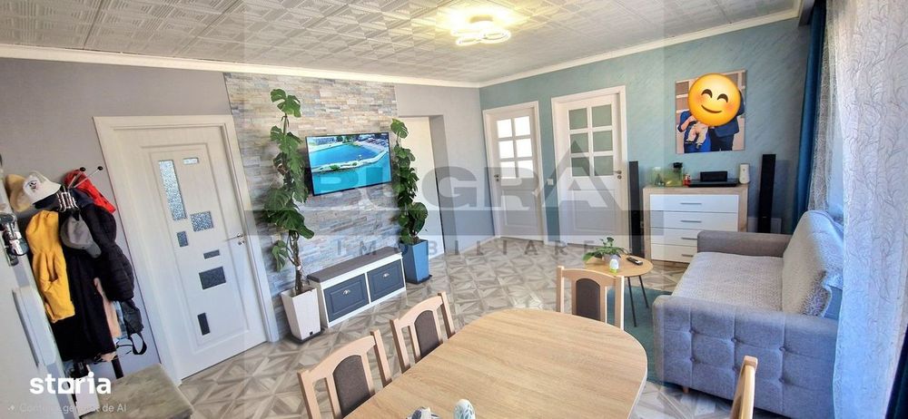 Apartament 3 camere, 56mp, modern, parcare, zona strazii Noua Apahida