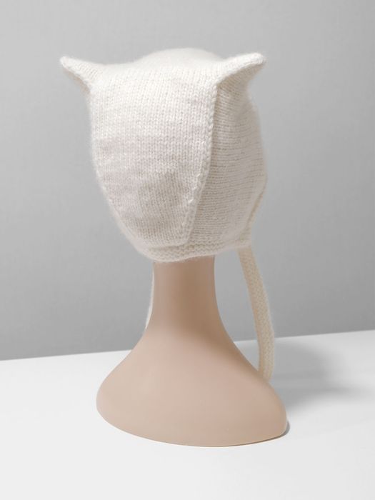 Шапка вязанная, коточепчик