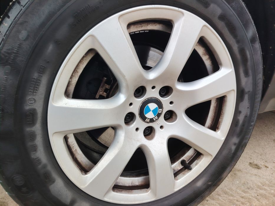 4 jante aliaj originale BMW X3 (E83) cu anvelope Continental de  vara