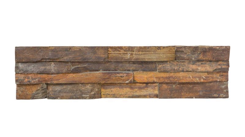 Piatra naturala/piatra decorativa interior/panel Brown 15x60cm