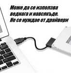 Кабел правещ CD/DVD от лаптоп на външно по USB