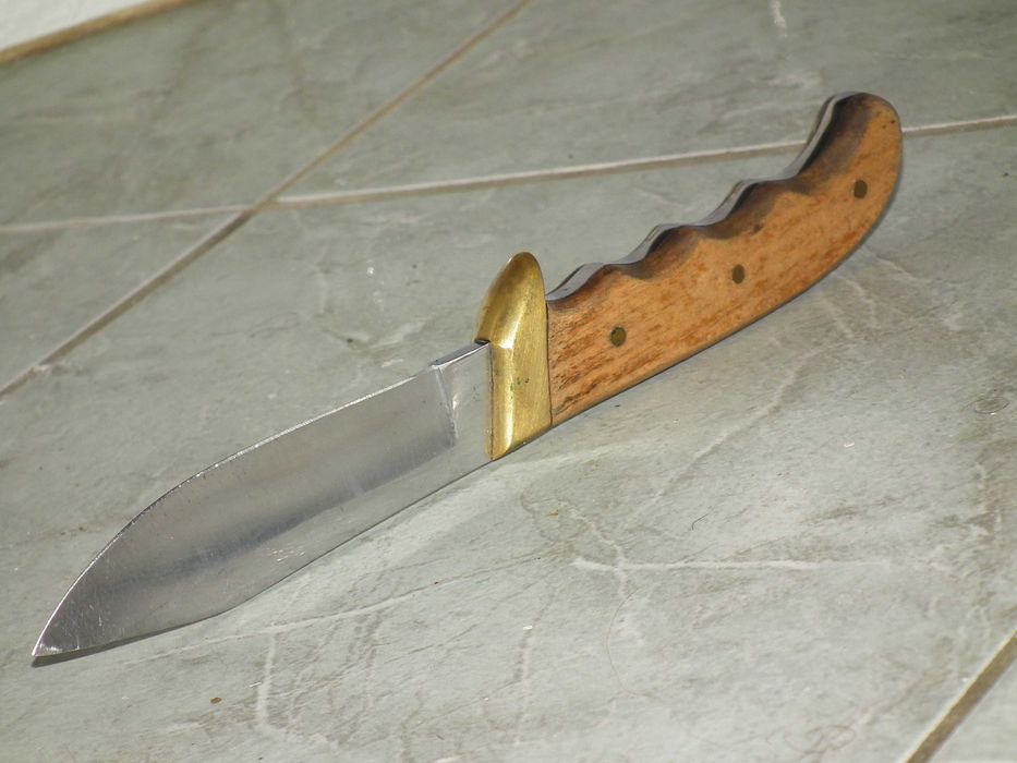 Cutit retro masiv de vánátoare drumetie + toc piele nr.2