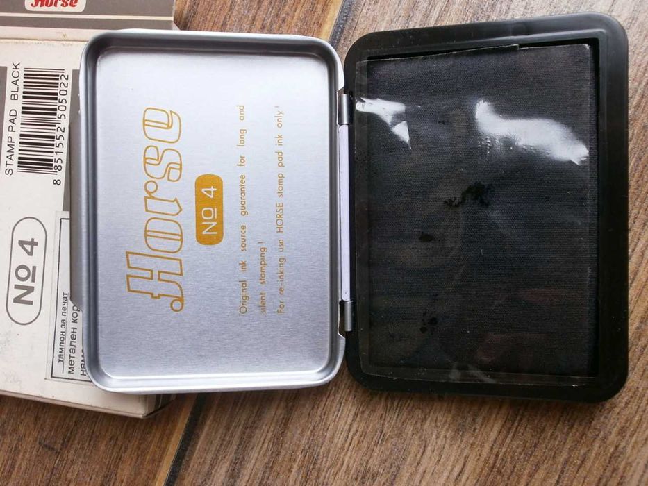 Печати Машинки Правоъгълен Кръгъл Colop Austria и Тампон HORSE №4