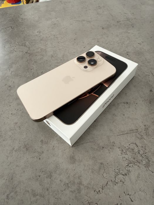 Iphone 16 pro 128, desert titanium, 96% baterie