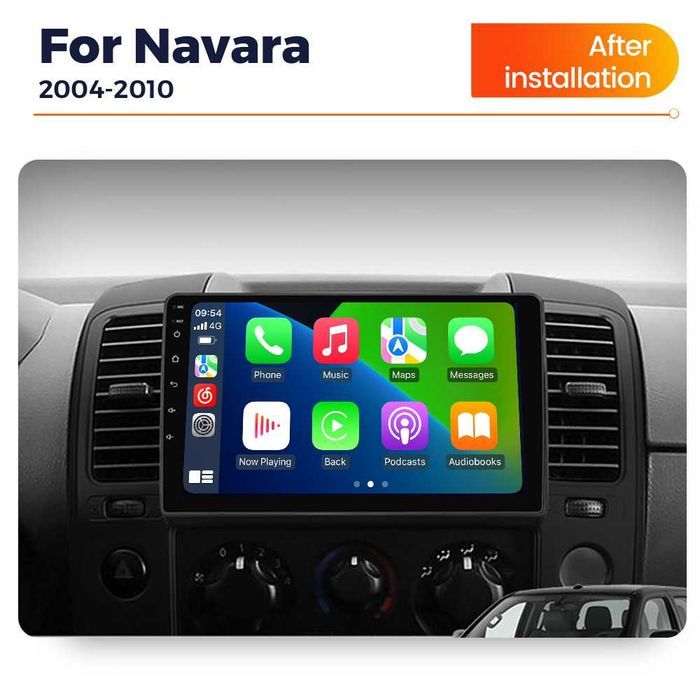 Navigatie Android 14 Nissan Navara D30 2004-2014  Waze CarPlay +CAMERA
