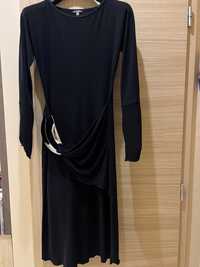 Черна вечерна  рокля с катарама 38 размер