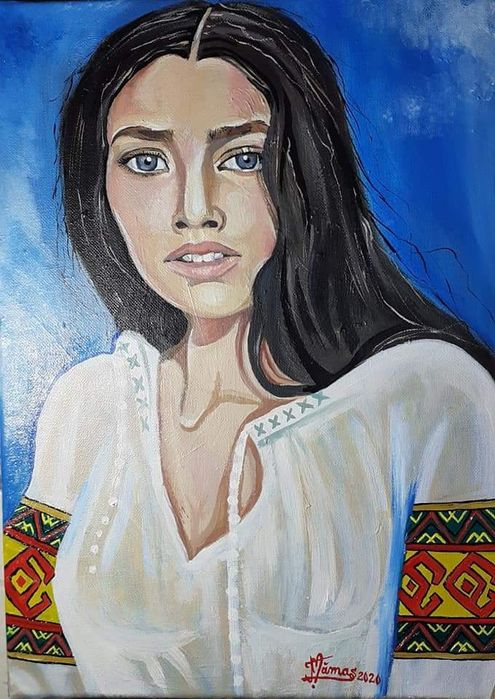 Portrete in  creion sau  acryl