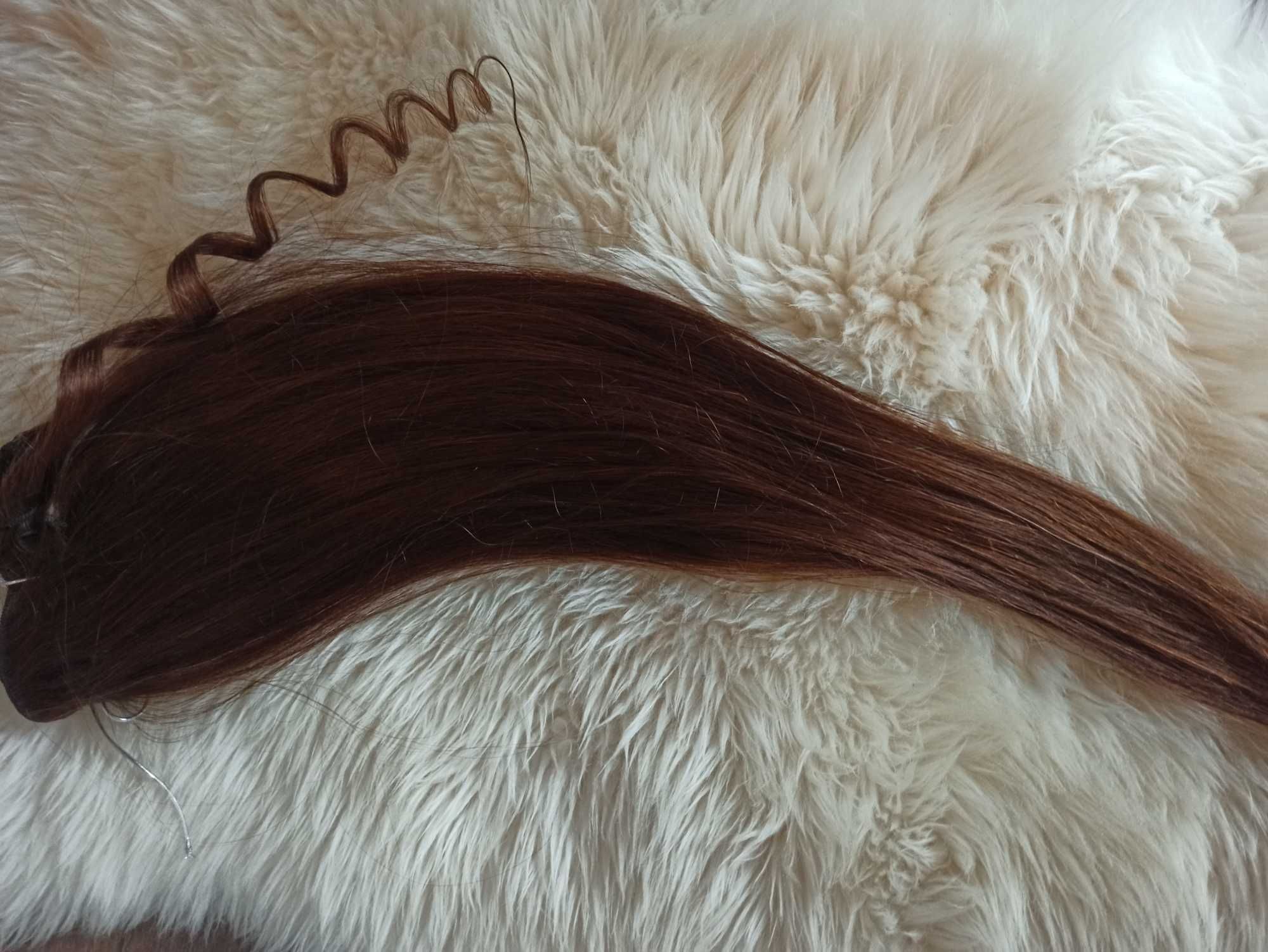 Естествена коса за удължаване- дълга60см . Индийска
