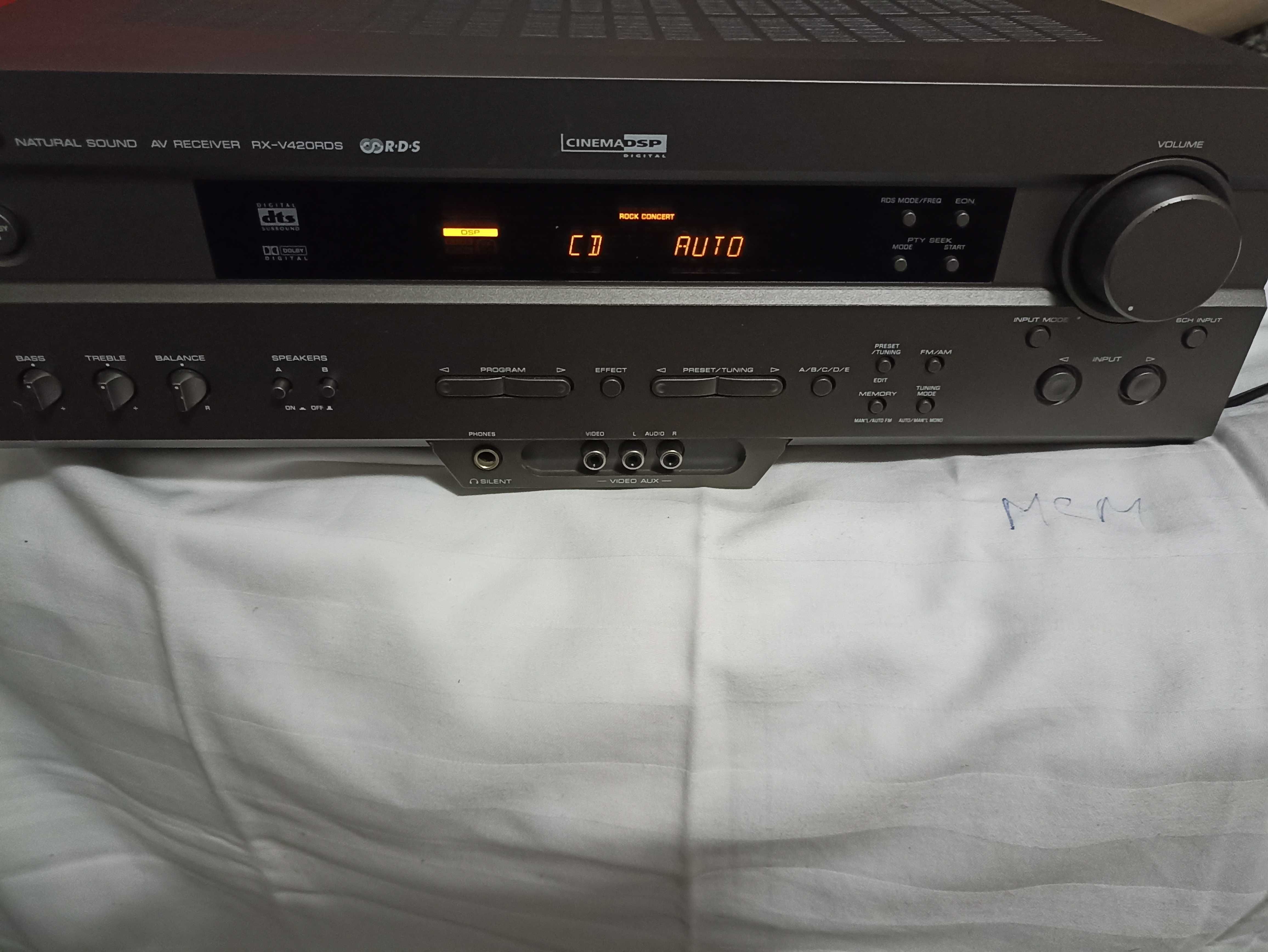 Yamaha RX-V420RDS 5.1 Av Receiver natural sound