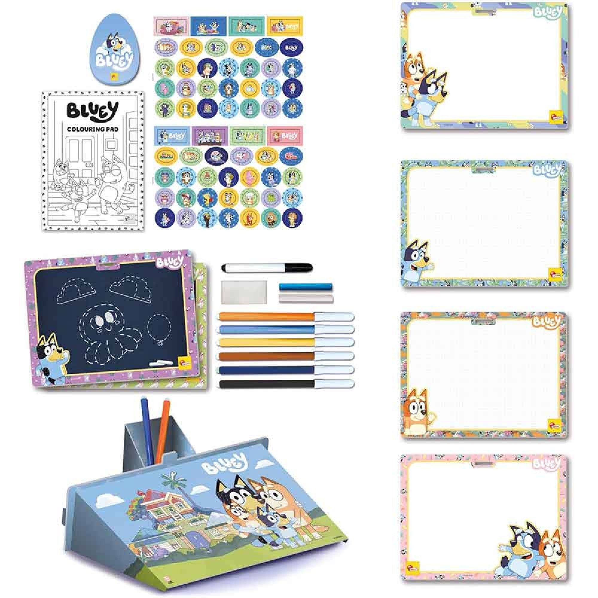 Раница  Bluey / Stitch с комплект за рисуване 2в1 -