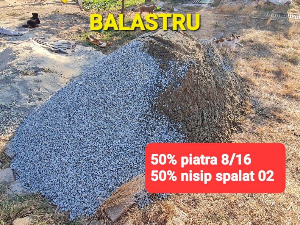 Balastru amestec ( piatra cu nisip)