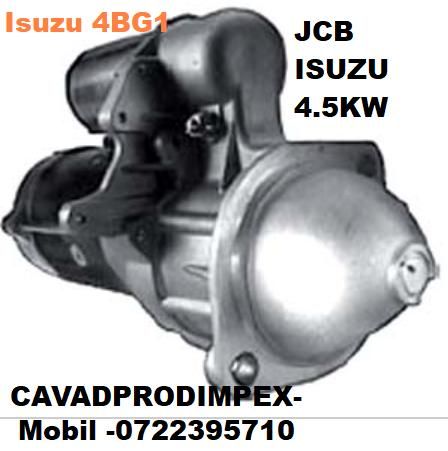 Electromotor JCB JS130, JS110, JS145, JS160 -9 si 11 dinti bendi isuzu