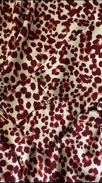 Rochie office in culorile toamnei cu croiala in A, marime 44, H&M