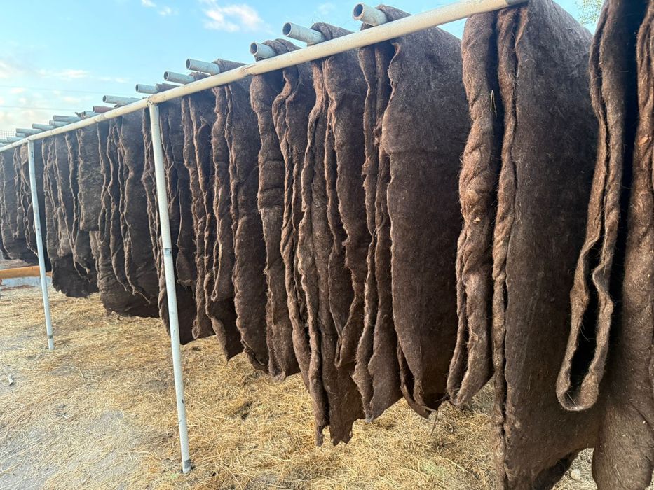 Киіз, Кашма, Войлок.