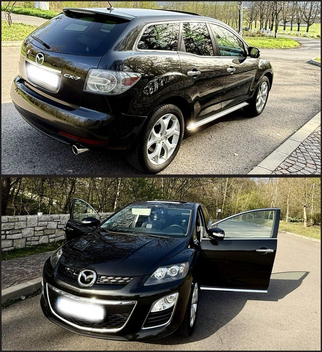 Mazda CX 7 2.2 Diesel 173 CP 2010 Euro 5 Negru perlat Trapa panoramica