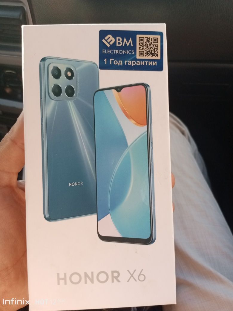 Honor X6 qora rangda