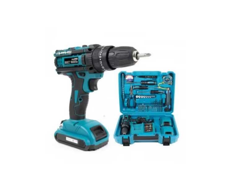 Самонарезна ударна бормашина , подарък 30 аксесоара куфар