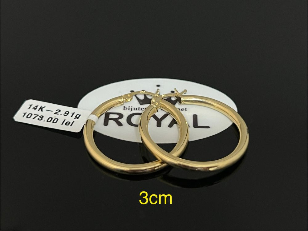 Bijuteria Royal CB : Cercei dama aur 14k 2,91gr