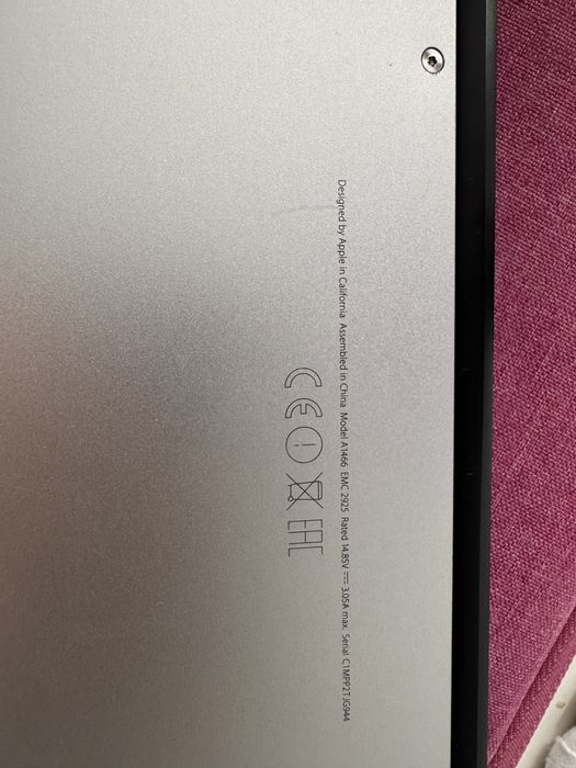 Laptop Apple Macbook Air 13, early 2015