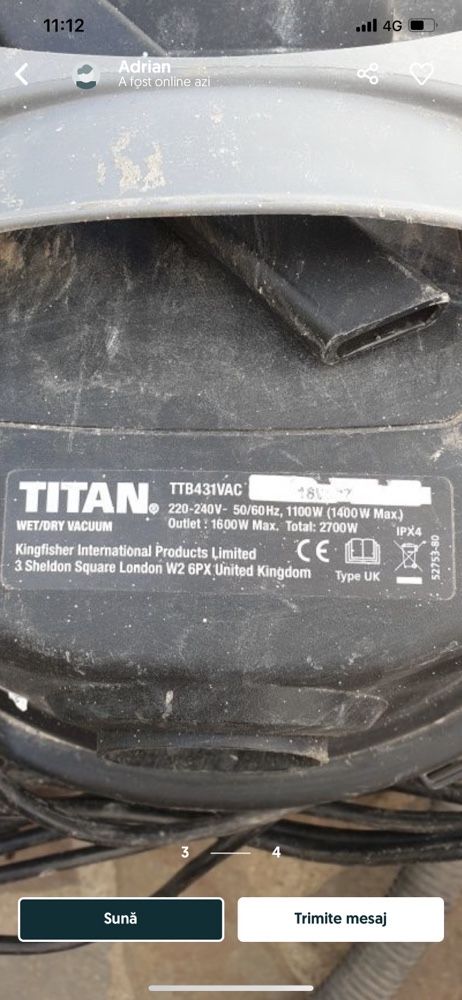 Aspirator TITAN 1600w