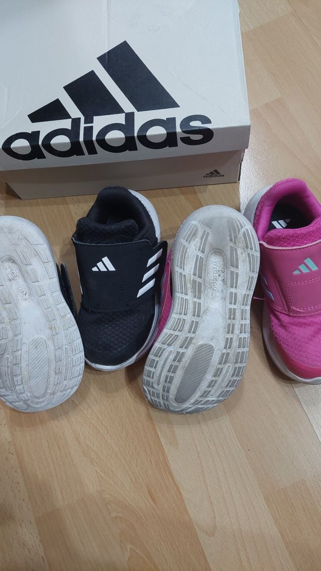 Маратонки Adidas размер 25черни и 25,5 розови
