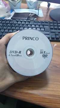 Диски DVD-R PRINCO , DVD+R RONC, 4.7Гб, 120 мин, скорость 16Х
