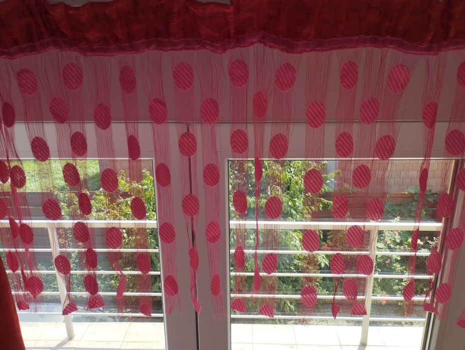 Perdea roz fucsia 300 x 59 cm