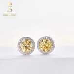 Cercei Diamante 1.0ct. Yellow Lemon & Certificat de Autenticitate