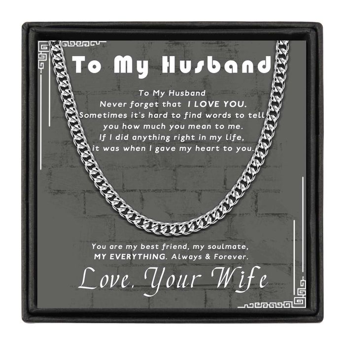 Set colier barbati, otel inoxidabil, cuban