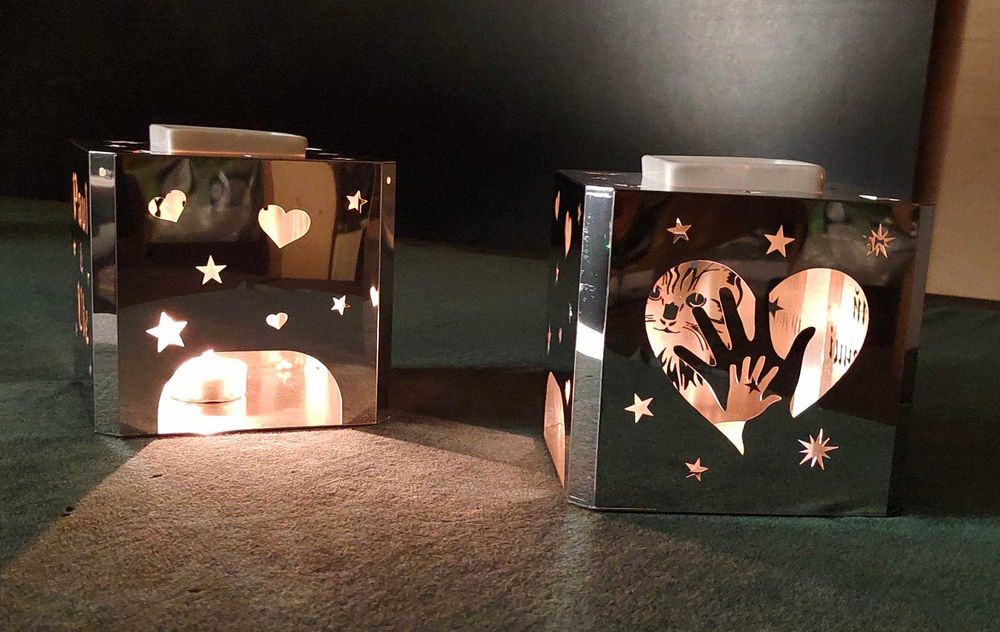 Персонализиран подарък 3 в 1 - свещник, аромолампа, фондю