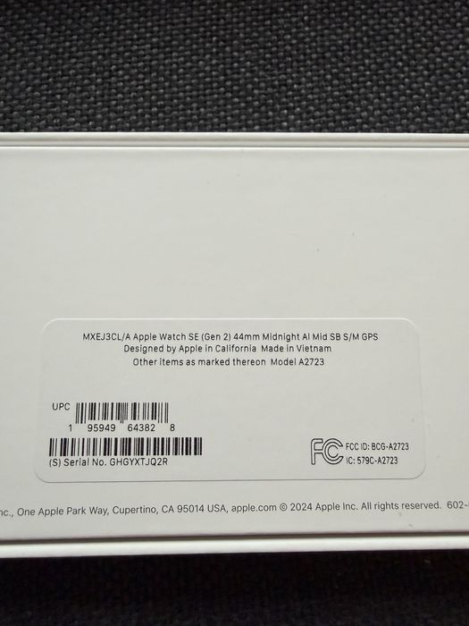 Apple watch se 2 gen 44 mm неразпечатан