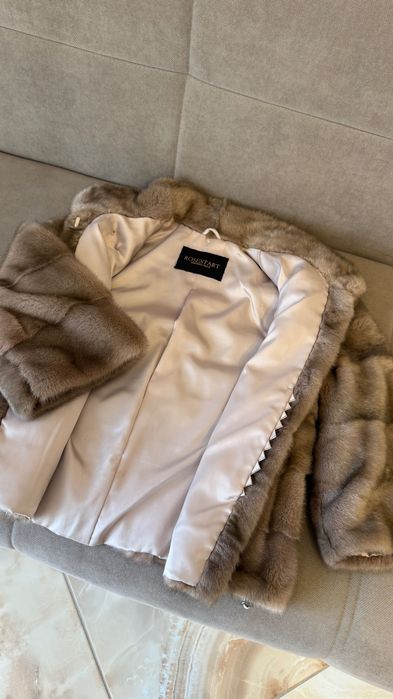 Късо палто от норка.Визон.Яке от норка.Естествена кожа с косъм.