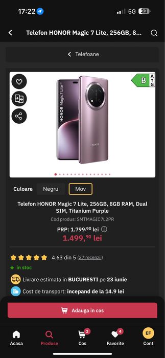 Honor Magic7 Lite 256gb